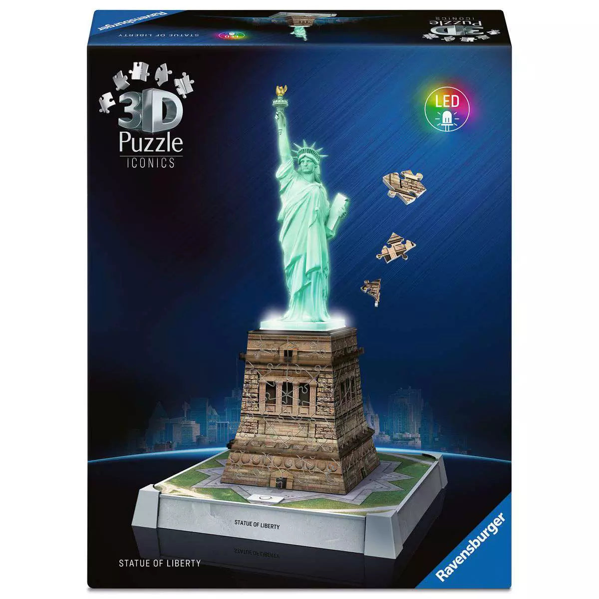3D Puzzle Iconics: Freiheitsstatue mit Licht 08.027 - Bild 1