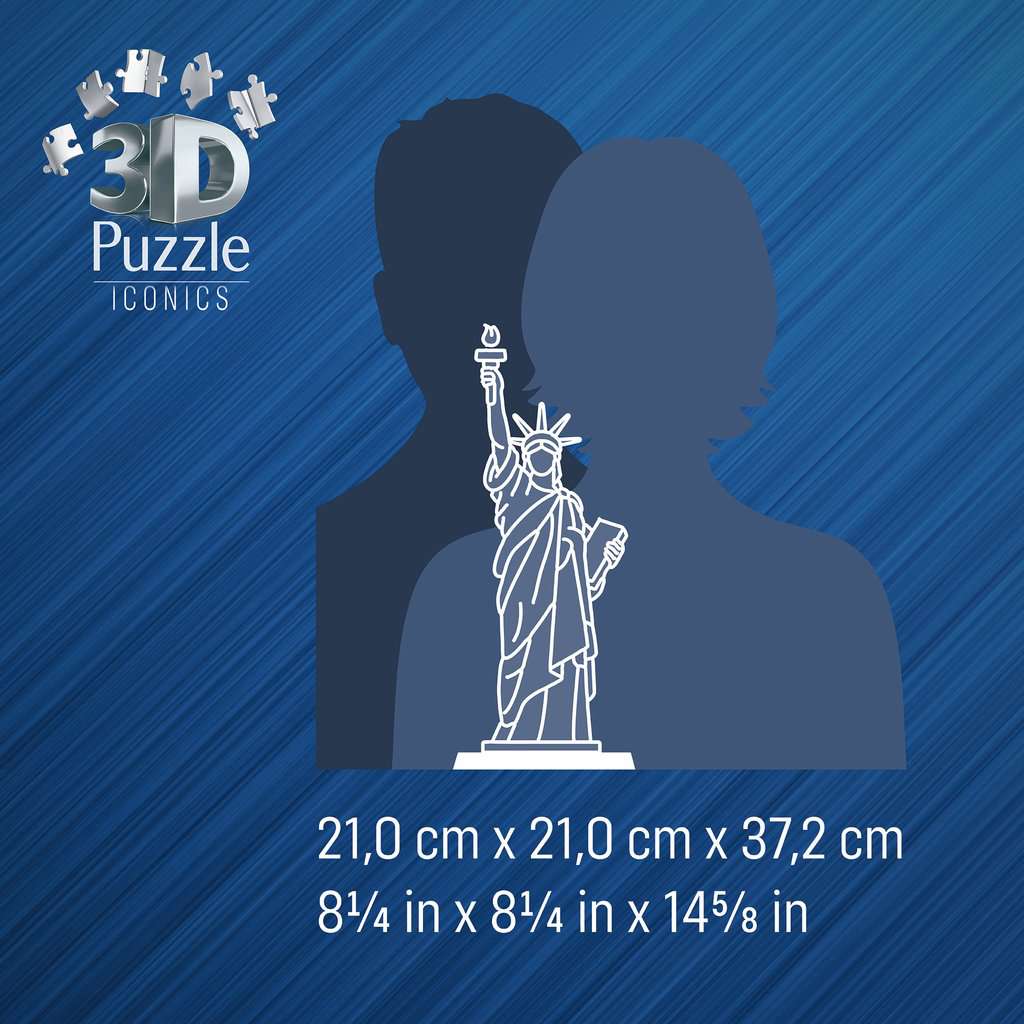 3D Puzzle Iconics: Freiheitsstatue mit Licht 08.027 - Bild 5