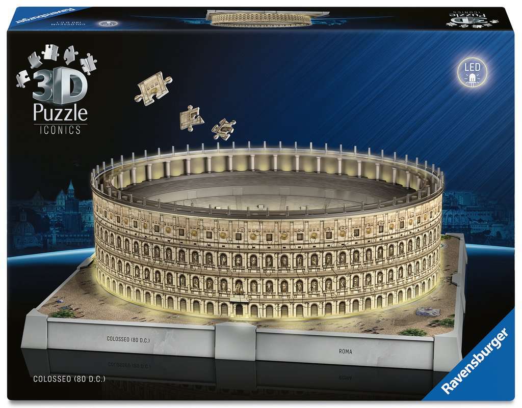 3D Puzzle Iconics: Kolosseum Rom mit Licht 08.034 - Bild 1