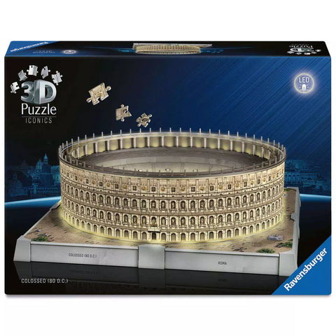 Verpackung 3D Puzzle Iconics Kolosseum Rom mit Licht, Ravensburger 08034