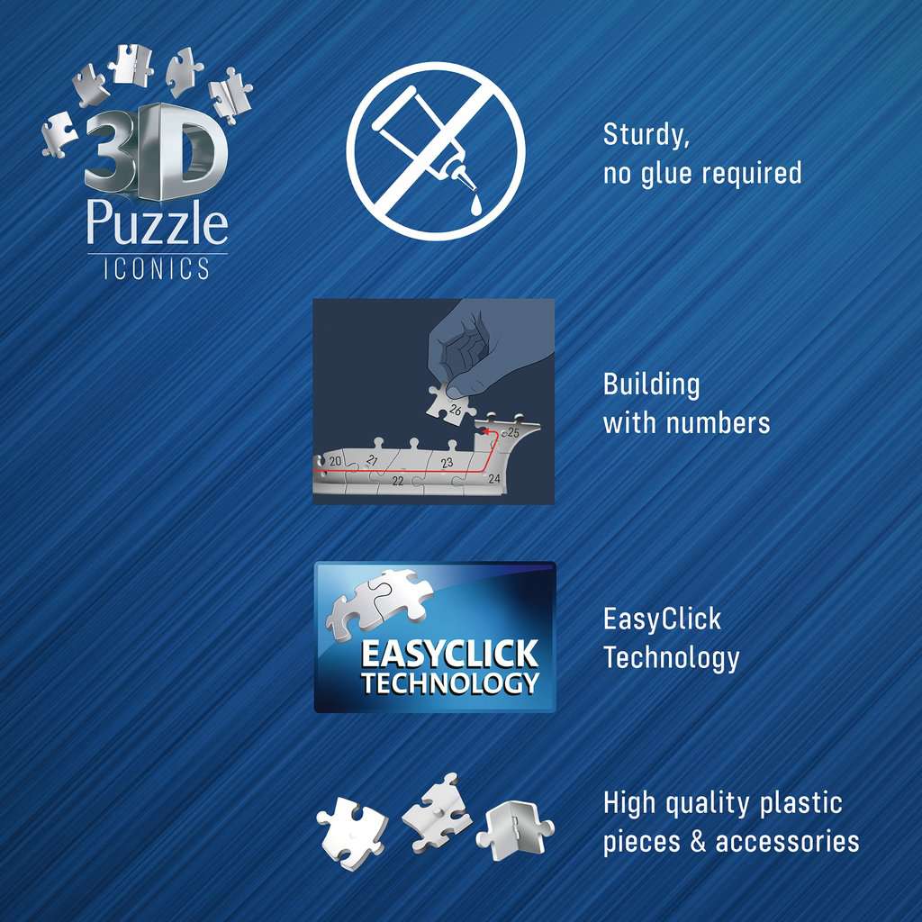 3D Puzzle Iconics: Kolosseum Rom mit Licht 08.034 - Bild 8