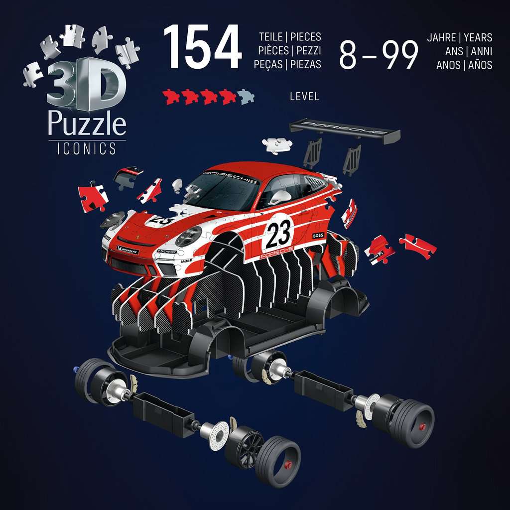 Puzzle  3D Iconics: Porsche 911 "Salzburg Edition" 08.038 - Bild 3