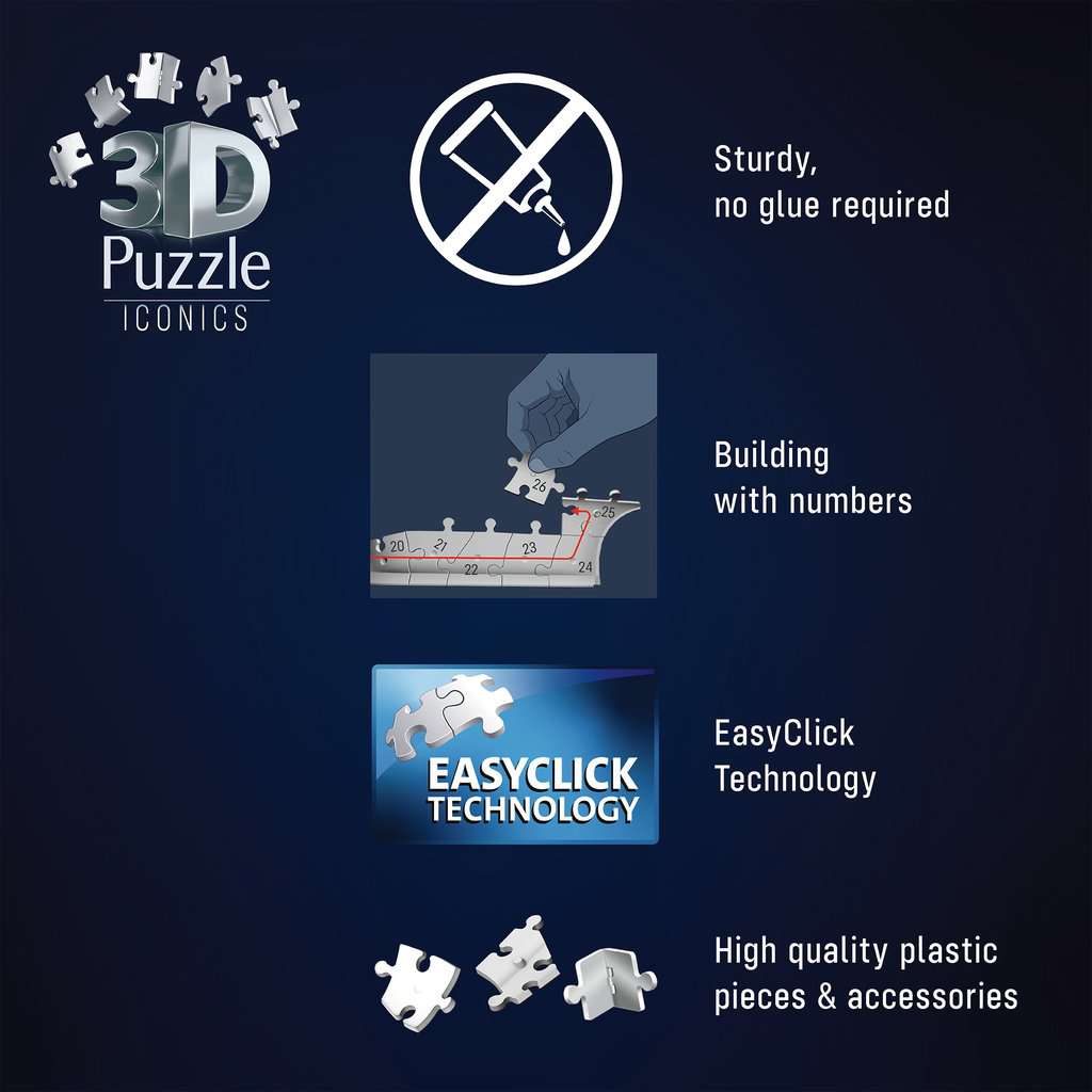 Puzzle  3D Iconics: Porsche 911 "Salzburg Edition" 08.038 - Bild 6