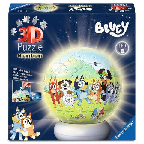 Verpackung 3D Puzzle-Ball Nachtlicht Bluey von Ravensburger