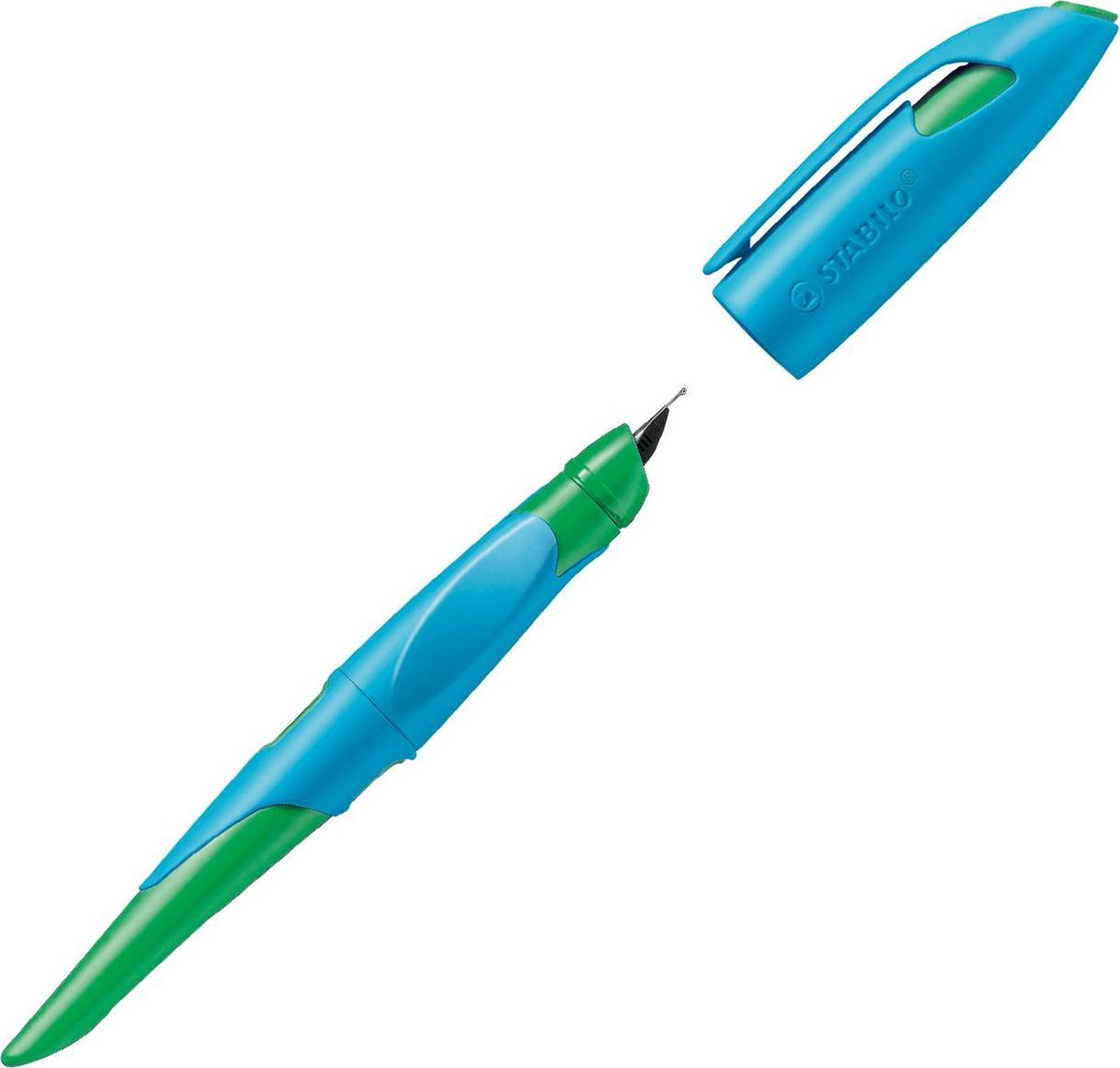 Stabilo EASYbirdy bl/gr L Blister - Bild 3