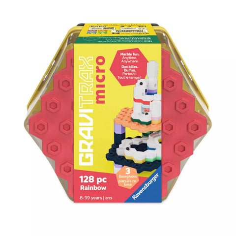 Sechseckige Verpackung GraviTrax micro Rainbow mit 128 Teilen
