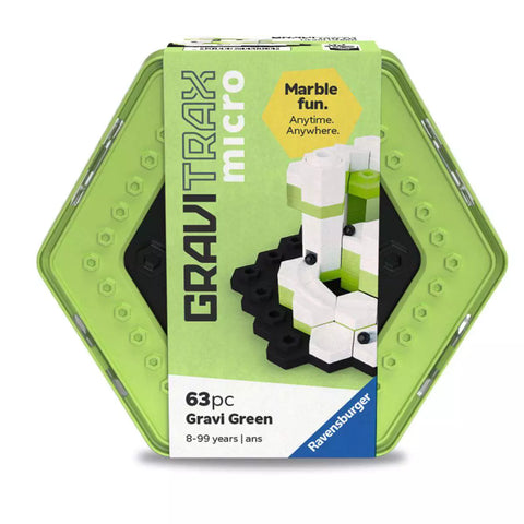 GraviTrax micro Gravi Green 20022, sechseckige Verpackung vorne