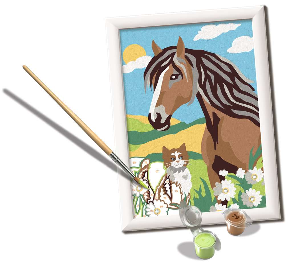 CreArt Pferd und Kätzchen 13x18 cm 23.056 - Bild 7