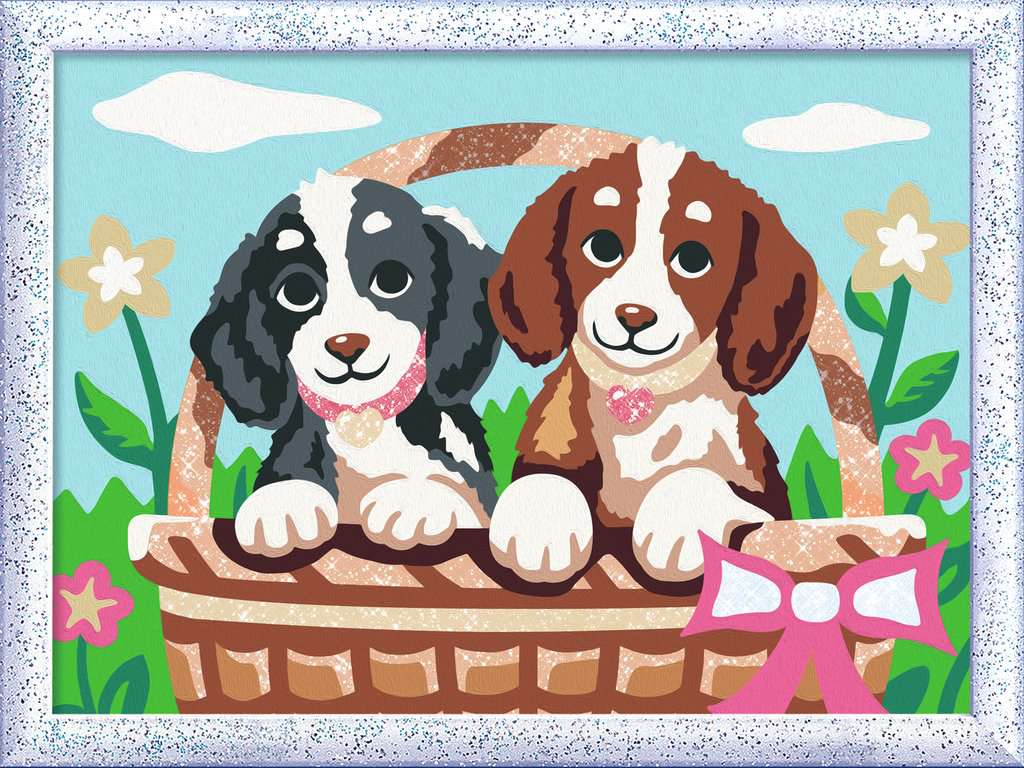 CreArt Puppy Picnic 24x18 cm 23.060 - Bild 2