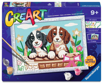 CreArt Puppy Picnic 24x18 cm 23.060