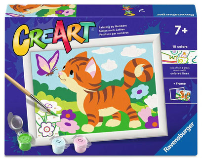 CreArt Trendiger Katze mit Schmetterling 22x16cm 23.250