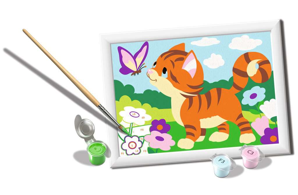 CreArt Trendiger Katze mit Schmetterling 22x16cm 23.250 - Bild 4