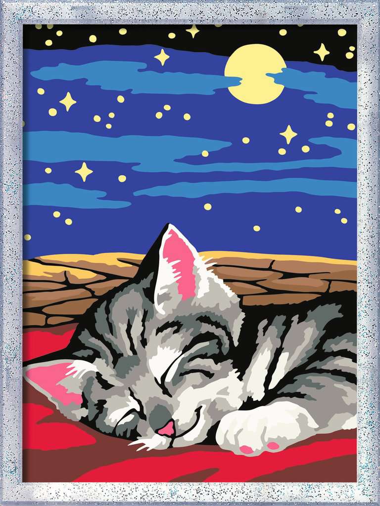 Creart Malen nach Zahlen - Träumende Katze 23.262 - Bild 2