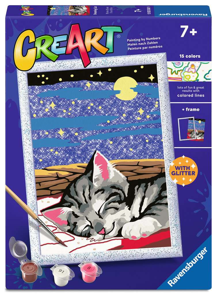 Creart Malen nach Zahlen - Träumende Katze 23.262 - Bild 1