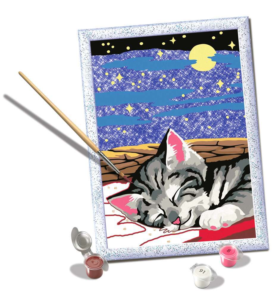 Creart Malen nach Zahlen - Träumende Katze 23.262 - Bild 3