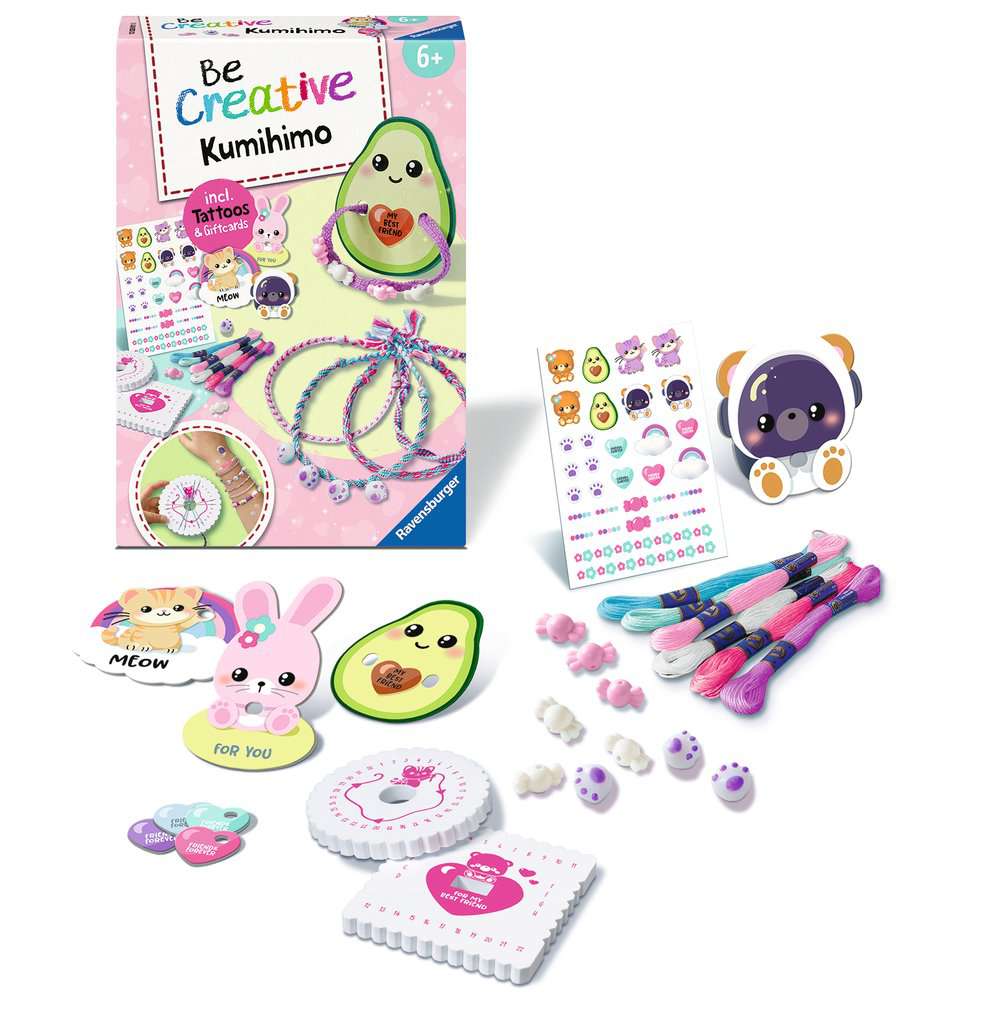 Be Creative Pompons Kumihimo & Tattoos Kawaii 28.011 - Bild 2