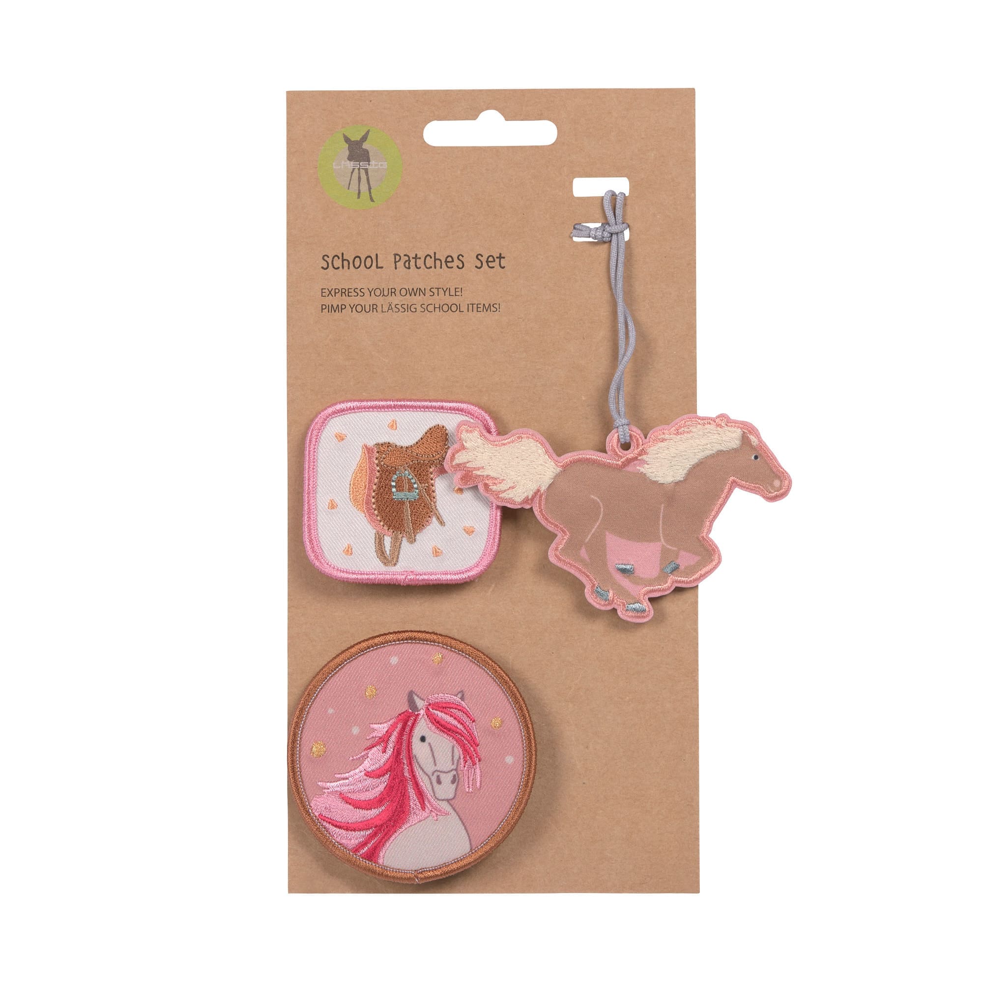 Lässig Anhänger / Patches Horse pink - Bild 1