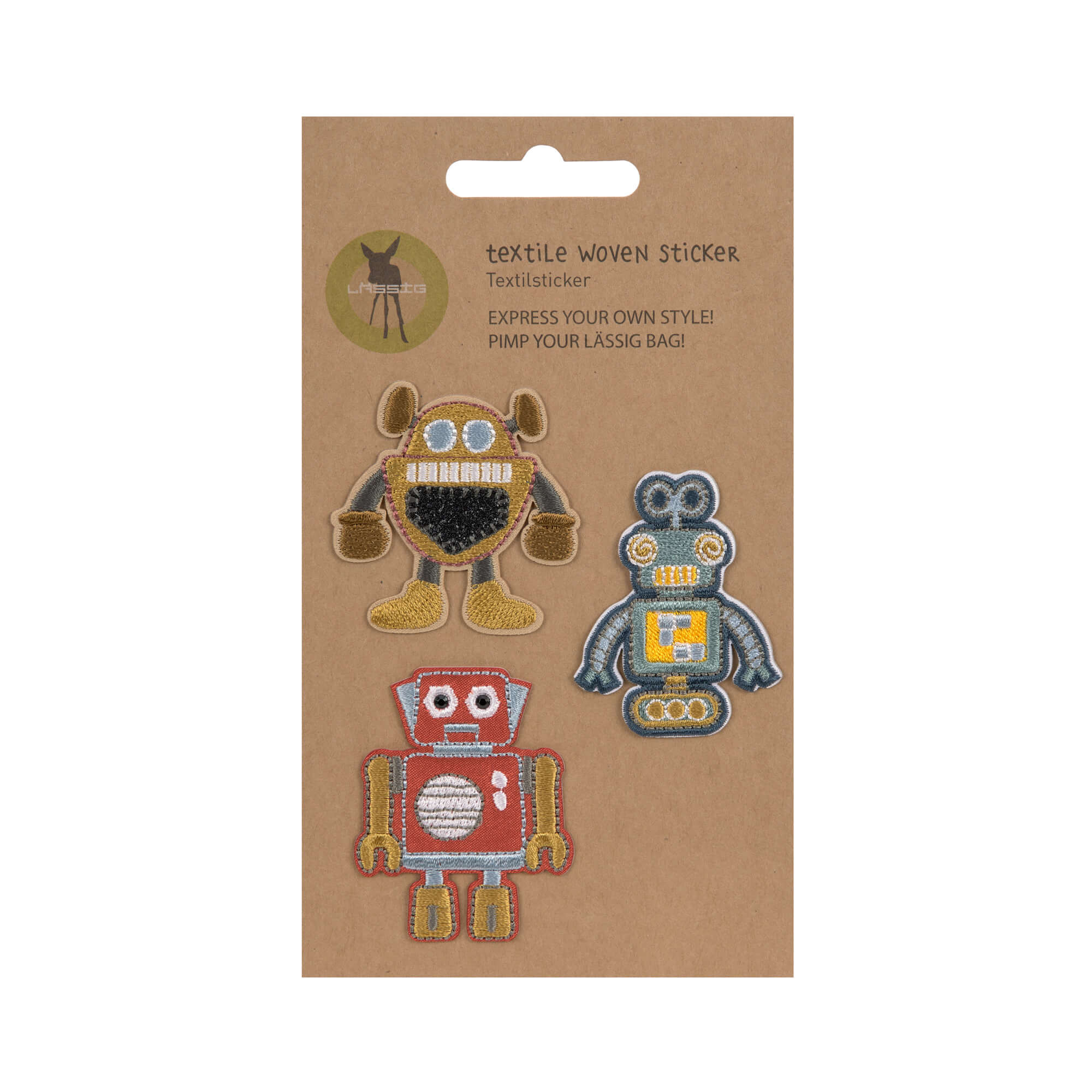 Lässig Textilsticker Roboter - Bild 1