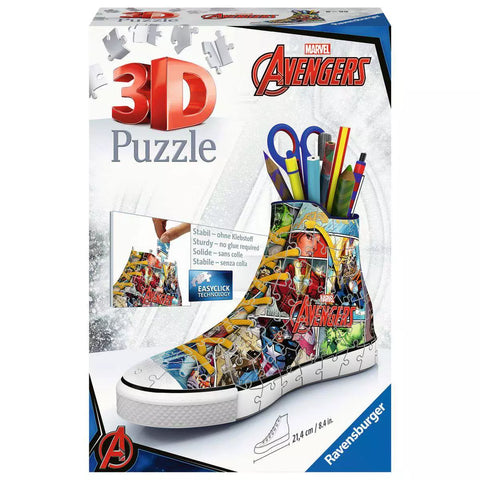 Verpackung 3D Puzzle Sneaker Avengers, Ravensburger 12113