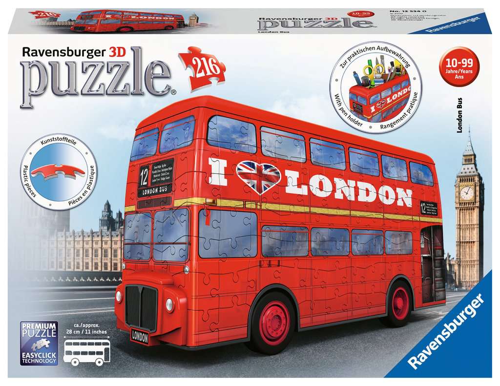 Puzzle 3D London Bus 12.534 - Bild 2