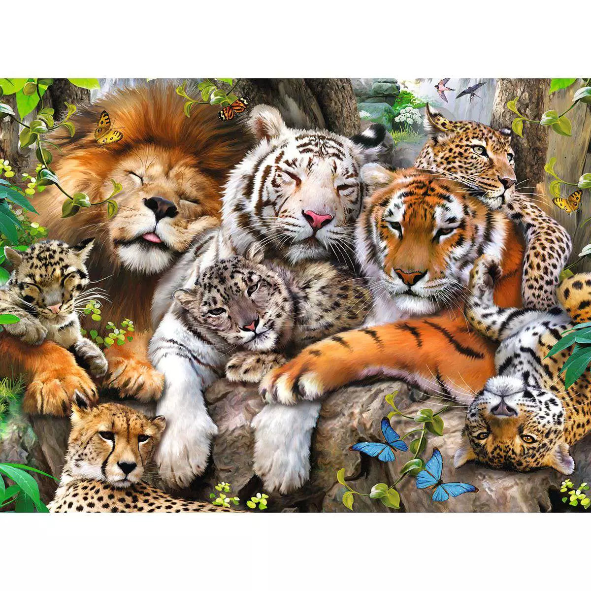 Puzzle 200 Teile Schmusende Raubkatzen 12.721 - Bild 2