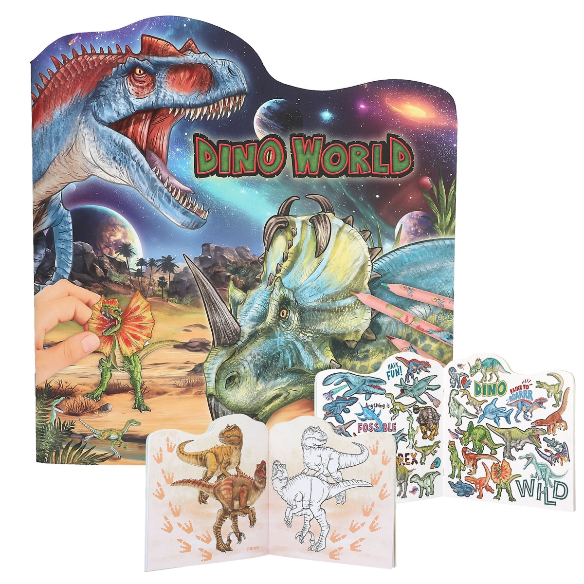 Dino World Malbuch mit Sticker - Bild 1