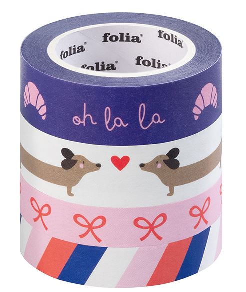 Washi - Tape Set Parisienne 4 Rollen - Bild 2