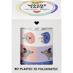 Washi - Tape Set Partyanimals 4 Rollen