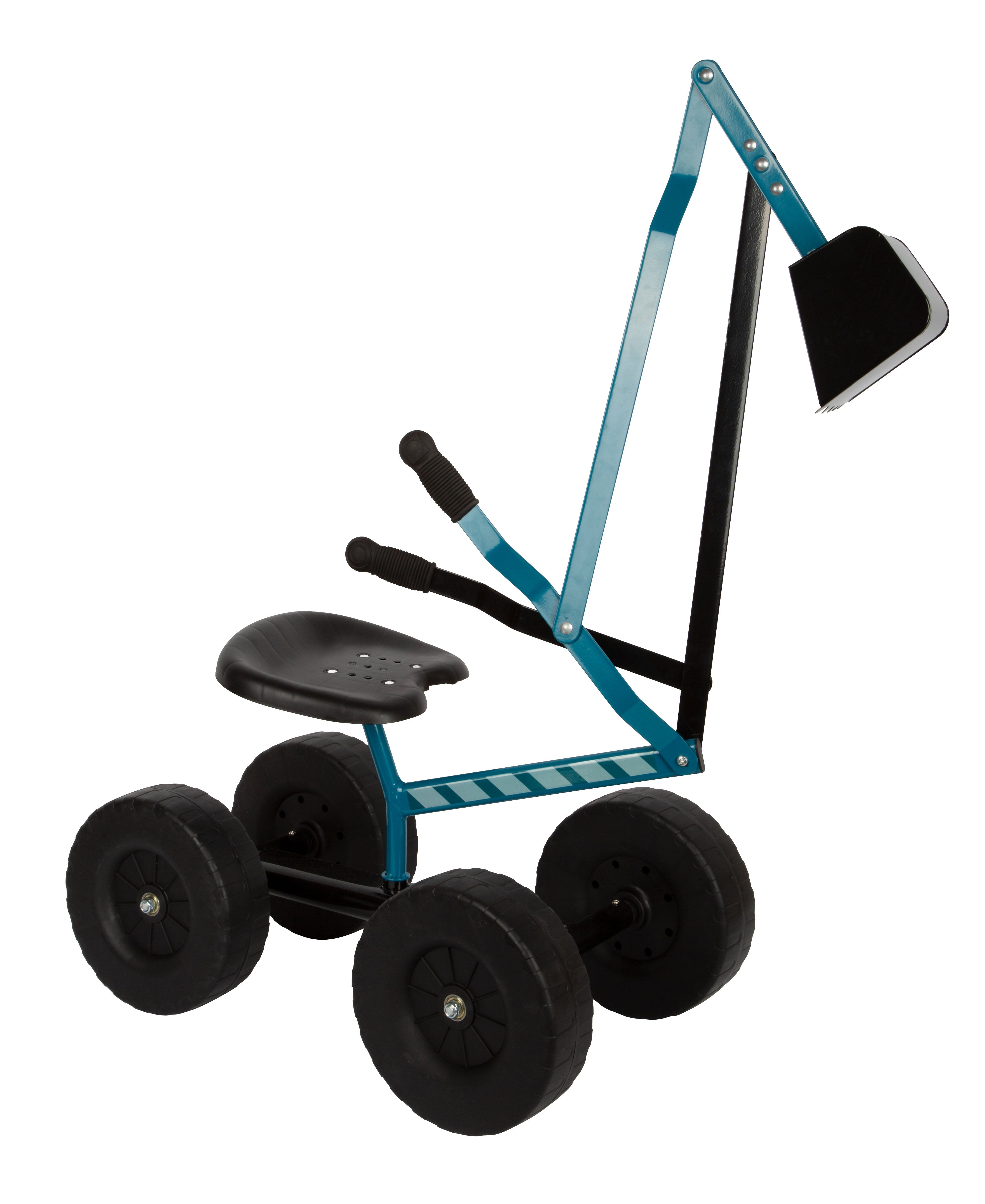 Bagger mit Rädern blau - Bild 1