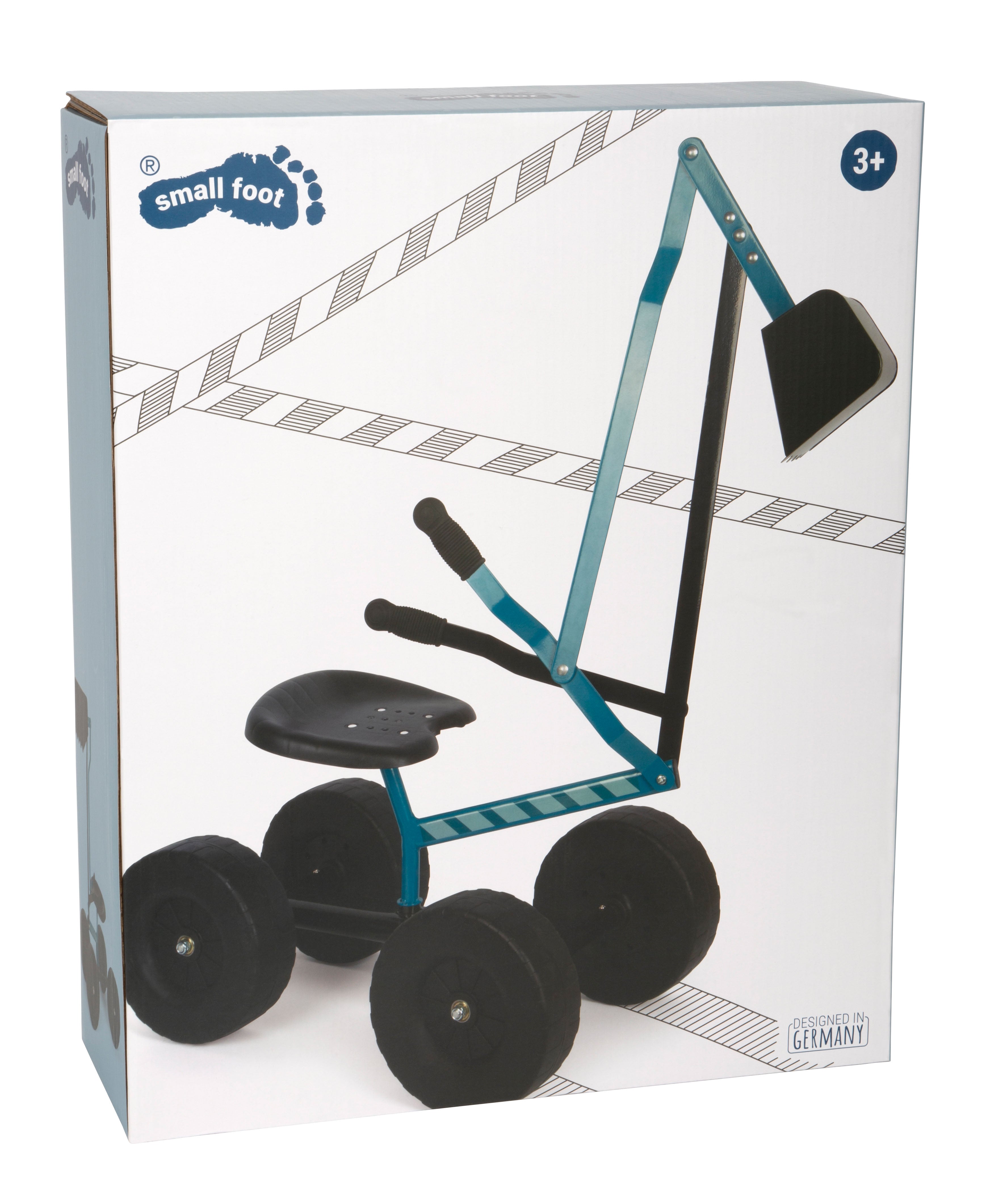 Bagger mit Rädern blau - Bild 2