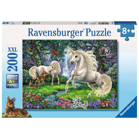 Verpackung Puzzle Geheimnisvolle Einhörner, 200 XXL-Teile, Ravensburger