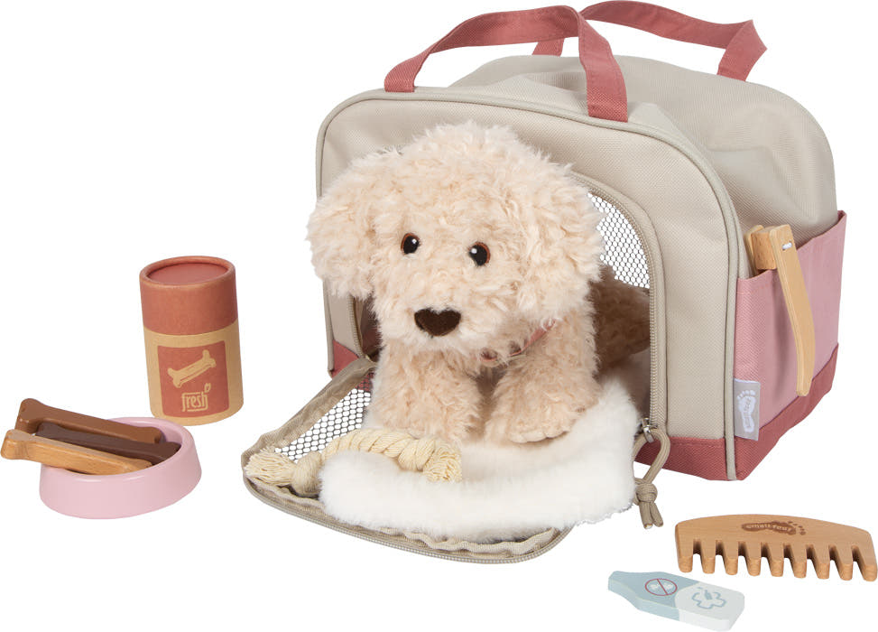 small foot Hund mit Tasche und Pflege-Set, rosa - Bild 2