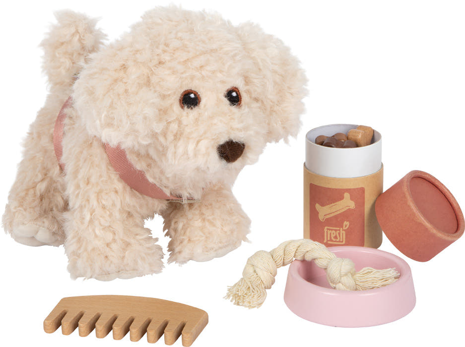 small foot Hund mit Tasche und Pflege-Set, rosa - Bild 5