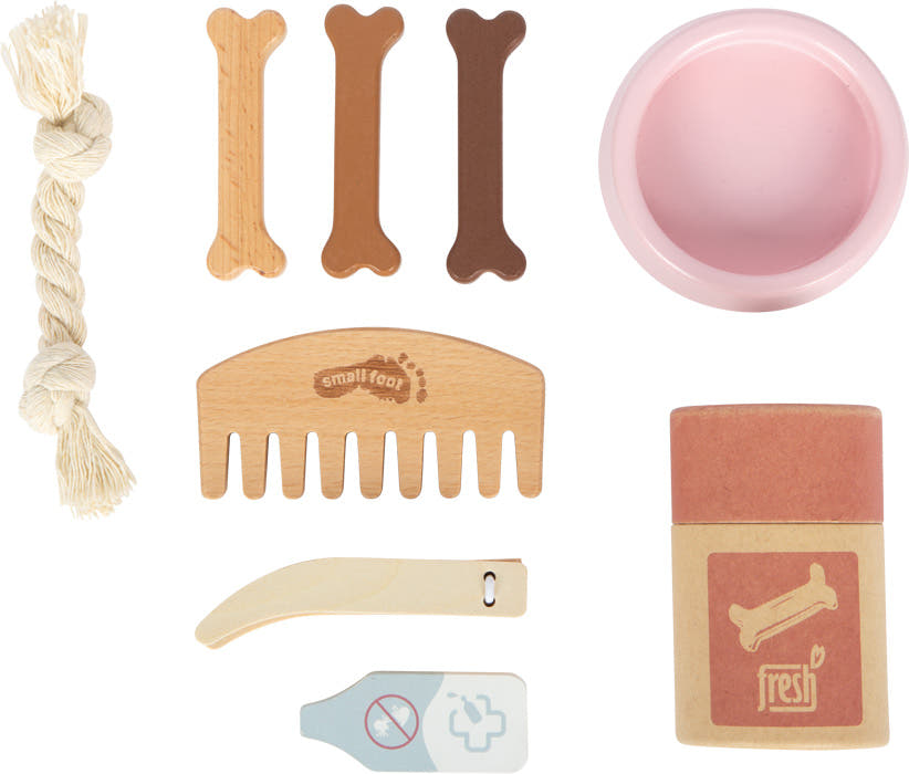 small foot Hund mit Tasche und Pflege-Set, rosa - Bild 6