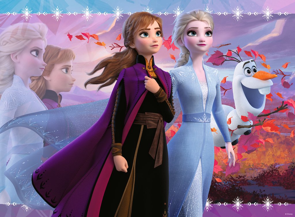 Puzzle 100 Teile Frozen 2 Starke Schwestern 12.868 - Bild 2