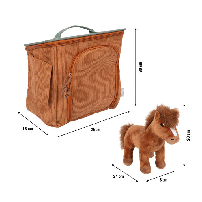 small foot Spielset Pferd mit Stall und Zubehör in der Tasche, braun - Bild 10