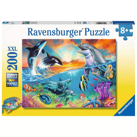Verpackung Ravensburger Kinderpuzzle Ozeanbewohner 200 XXL-Teile 12900