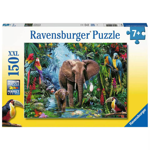Verpackung Kinderpuzzle Dschungelelefanten 150 XXL, Ravensburger 12901
