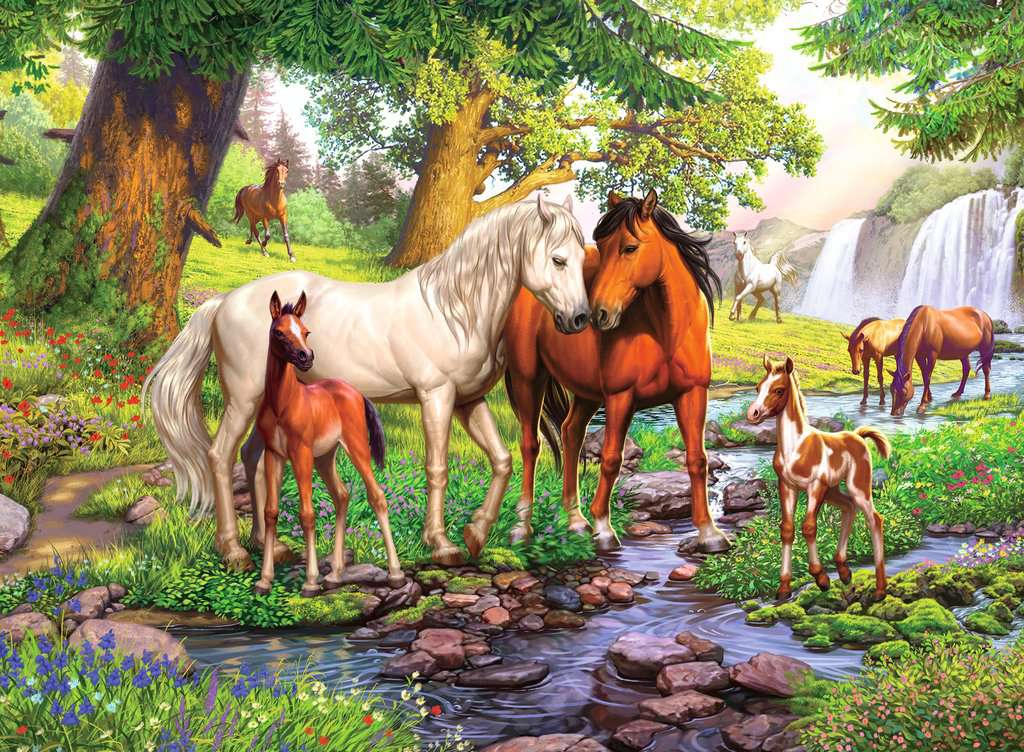 Ravensburger Puzzle Wildpferde am Fluss 300 Teile 12.904 - Bild 2
