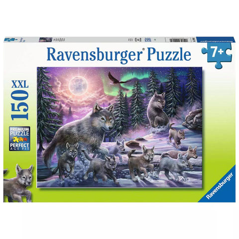 Verpackung Ravensburger Kinderpuzzle Nordwölfe 150 XXL 12908