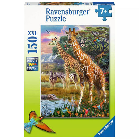 Verpackung Ravensburger Kinderpuzzle Bunte Savanne 150 XXL-Teile 12943