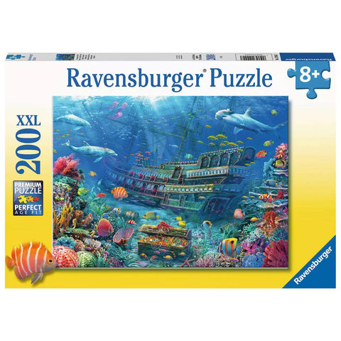 Verpackung Ravensburger Kinderpuzzle Versunkenes Schiff 200 XXL-Teile 12944
