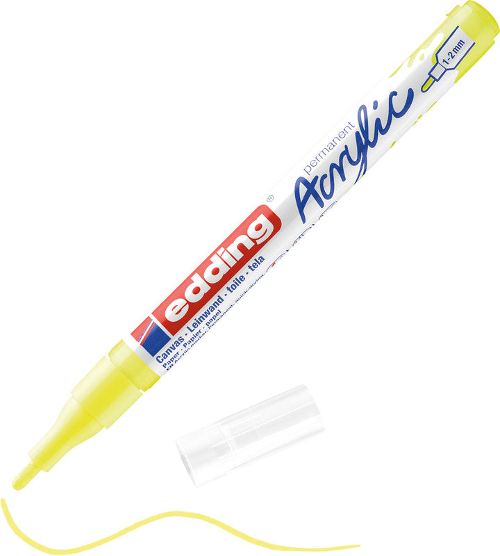 Edding Acrylmarker 5300  1-2mm neongelb - Bild 2