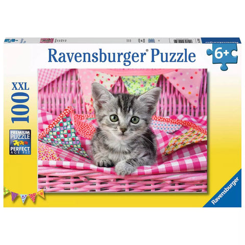 Verpackung Kinderpuzzle Niedliches Kätzchen 100 XXL-Teile, Ravensburger 12985