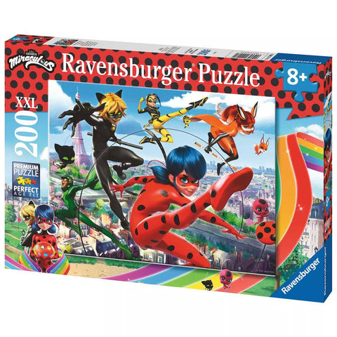 Verpackung Kinderpuzzle Miraculous Superhelden-Power, 200 XXL, Ravensburger 12998