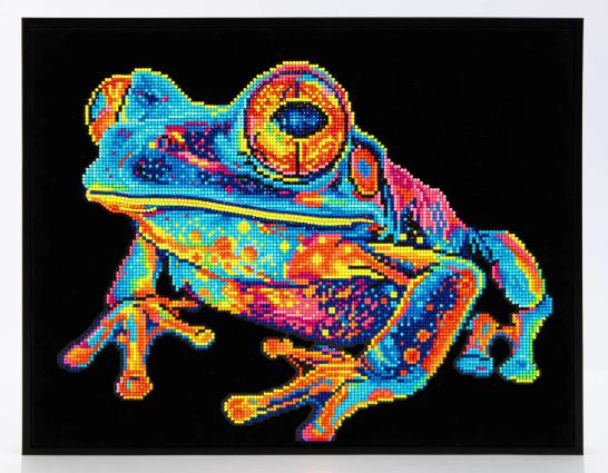 Diamond Painting Neon Baumfrosch - Bild 1