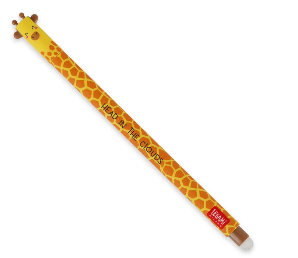 Legami Erasable Gel Pen Giraffe schwarz - Bild 1