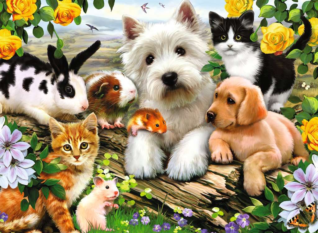Puzzle 300 Teile Fröhliche Tierfreundschaft 13.160 - Bild 2