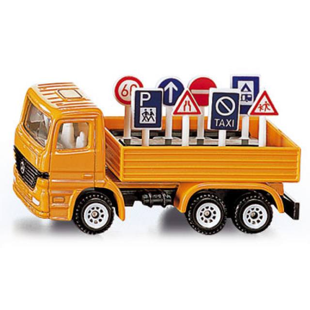 Siku LKW mit Verkehrszeichen 01.322 - Bild 2