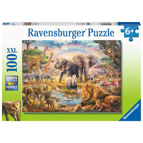 Verpackung Puzzle Afrikanische Savanne, 100 XXL-Teile, Ravensburger